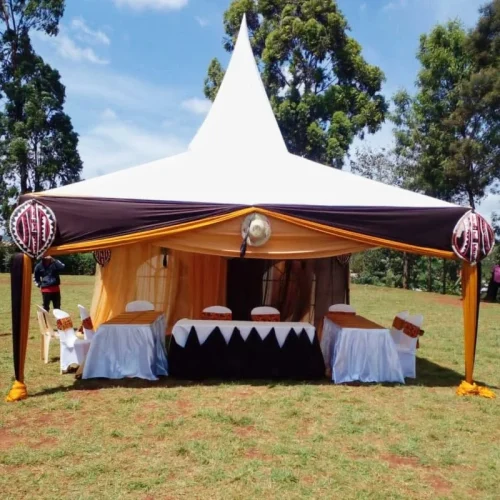 Normal 50 Sitter Tent Draped Size 17 By 17